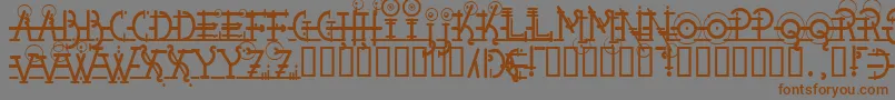 Snipple Font – Brown Fonts on Gray Background