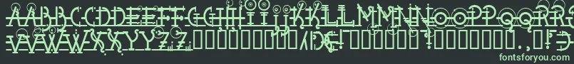 Snipple Font – Green Fonts on Black Background