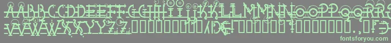 Шрифт Snipple – зелёные шрифты на сером фоне