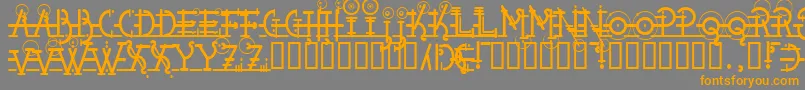 Snipple Font – Orange Fonts on Gray Background