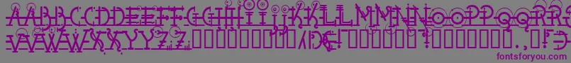 Snipple-Schriftart – Violette Schriften auf grauem Hintergrund