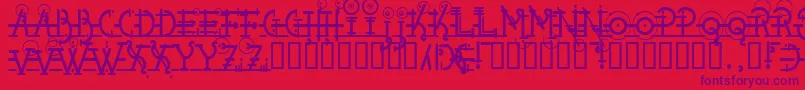 Snipple Font – Purple Fonts on Red Background