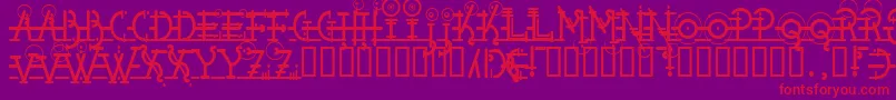 Snipple Font – Red Fonts on Purple Background