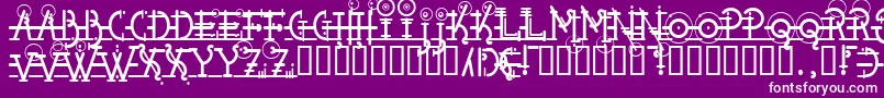 Snipple Font – White Fonts on Purple Background