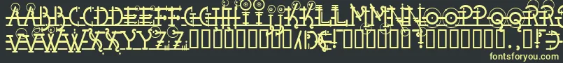 Snipple Font – Yellow Fonts on Black Background