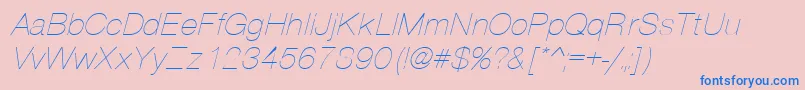 Шрифт PartthI – синие шрифты на розовом фоне
