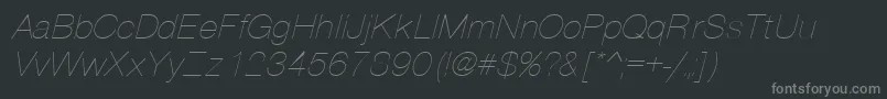 PartthI Font – Gray Fonts on Black Background