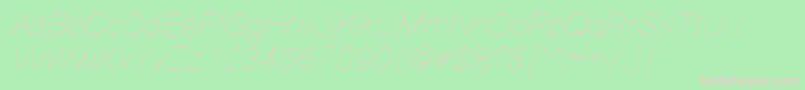 PartthI Font – Pink Fonts on Green Background