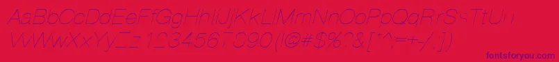 PartthI Font – Purple Fonts on Red Background