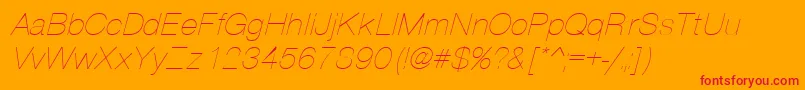 PartthI Font – Red Fonts on Orange Background
