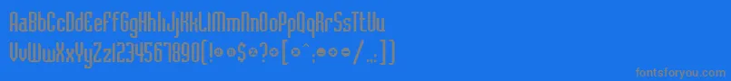 More about Badlocicg Font Badlocicg Font – Gray Fonts on Blue Background