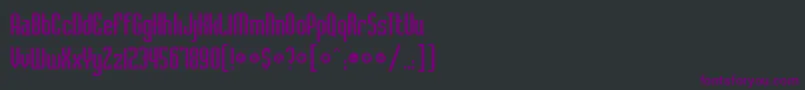 Fonte Badlocicg – fontes roxas em um fundo preto