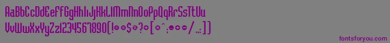 Badlocicg Font – Purple Fonts on Gray Background