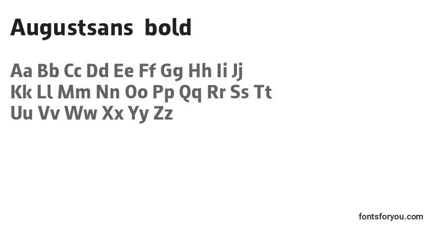 Шрифт Augustsans75bold (86091) – алфавит, цифры, специальные символы