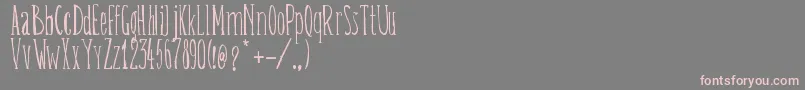 BelisaPlumillaManual Font – Pink Fonts on Gray Background