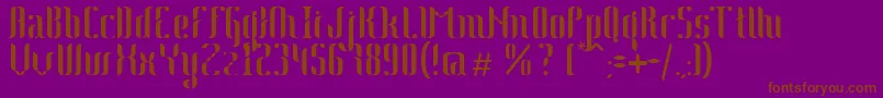 Johanna Font – Brown Fonts on Purple Background