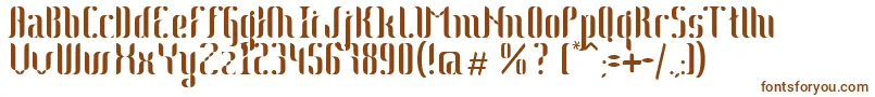 Johanna Font – Brown Fonts on White Background