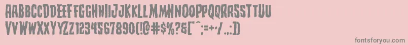 Creepycrawlersexpand Font – Gray Fonts on Pink Background