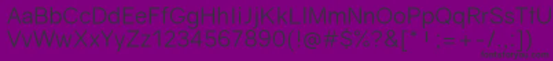 GravityBook-fontti – mustat fontit violetilla taustalla