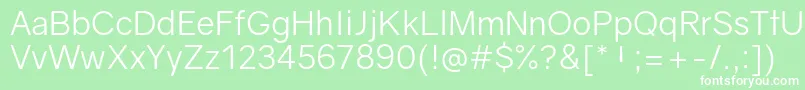 GravityBook Font – White Fonts on Green Background