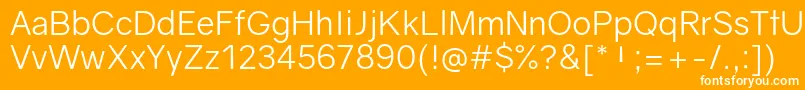 GravityBook Font – White Fonts on Orange Background