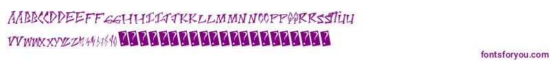 Scratchpoint Font – Purple Fonts on White Background