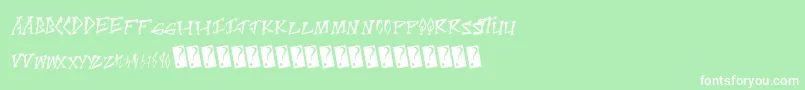 Scratchpoint Font – White Fonts on Green Background