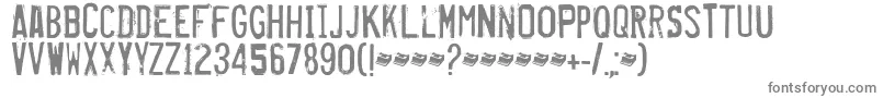 Misproject-Schriftart – Graue Schriften