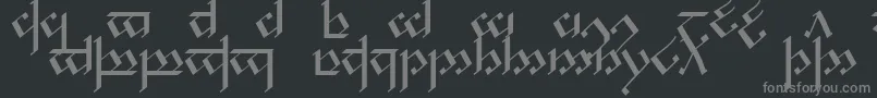 TengwarNoldor1 Font – Gray Fonts on Black Background