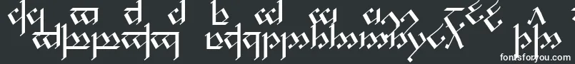 フォントTengwarNoldor1 – 白い文字