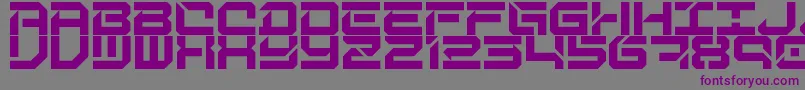 DigitalDesolationAlternate Font – Purple Fonts on Gray Background