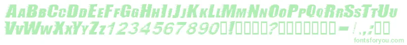 Шрифт Storeb – зелёные шрифты