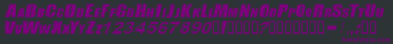 Storeb Font – Purple Fonts on Black Background