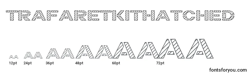 Размеры шрифта TrafaretKitHatched