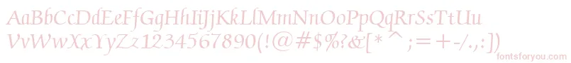 ZapfChanceryMediumBt Font – Pink Fonts on White Background