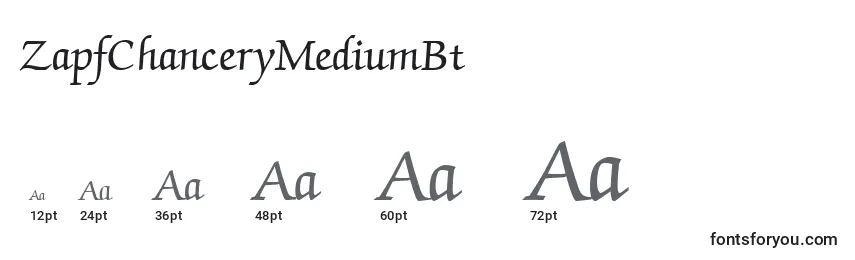 ZapfChanceryMediumBt Font Sizes