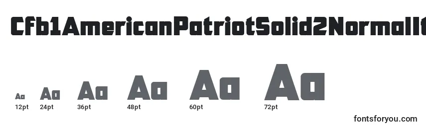 Cfb1AmericanPatriotSolid2NormalItalic (86108) Font Sizes