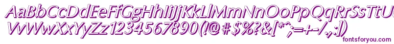 ColumbiashadowItalic Font – Purple Fonts