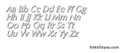 ColumbiashadowItalic Font