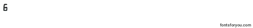 GooseNeckRegular-Schriftart – Schriften für die Ziffer 6