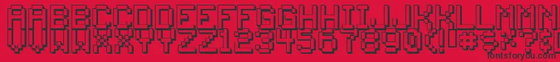 Back ffy Font – Black Fonts on Red Background
