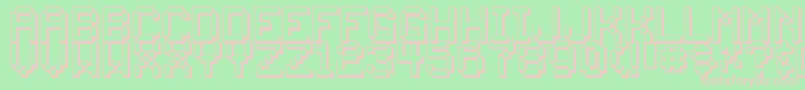 Back ffy Font – Pink Fonts on Green Background