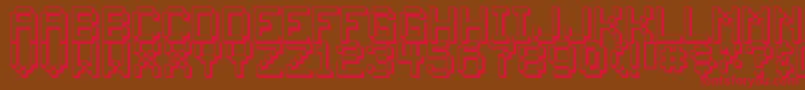 Back ffy Font – Red Fonts on Brown Background