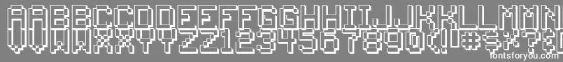 Шрифт Back ffy – белые шрифты на сером фоне