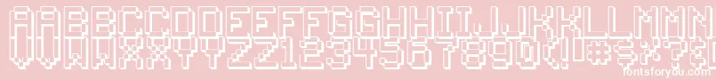 Back ffy Font – White Fonts on Pink Background