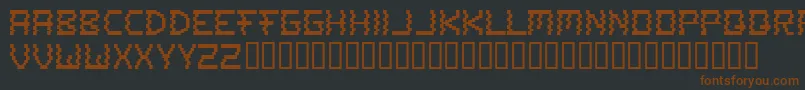 Шрифт A To Z – коричневые шрифты на чёрном фоне