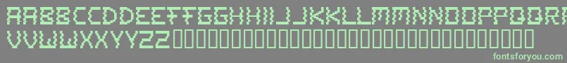 Шрифт A To Z – зелёные шрифты на сером фоне
