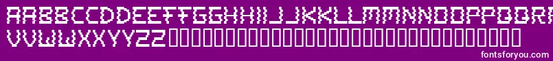 フォントA To Z – 紫の背景に白い文字