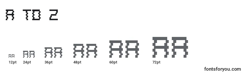 A To Z Font Sizes
