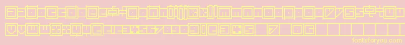 Prayer Font – Yellow Fonts on Pink Background